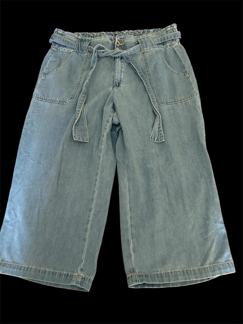 torrid Light Blue Wide-Leg Tie-Waist Jeans